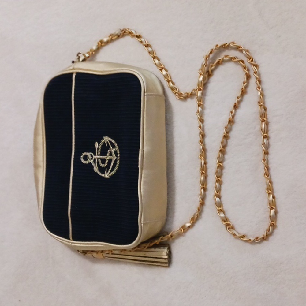 Cross Body Purse Women's Gold And Black